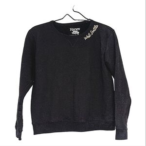 Vintage Metallic Chain Embroidered Seattle Crewneck Sweatshirt